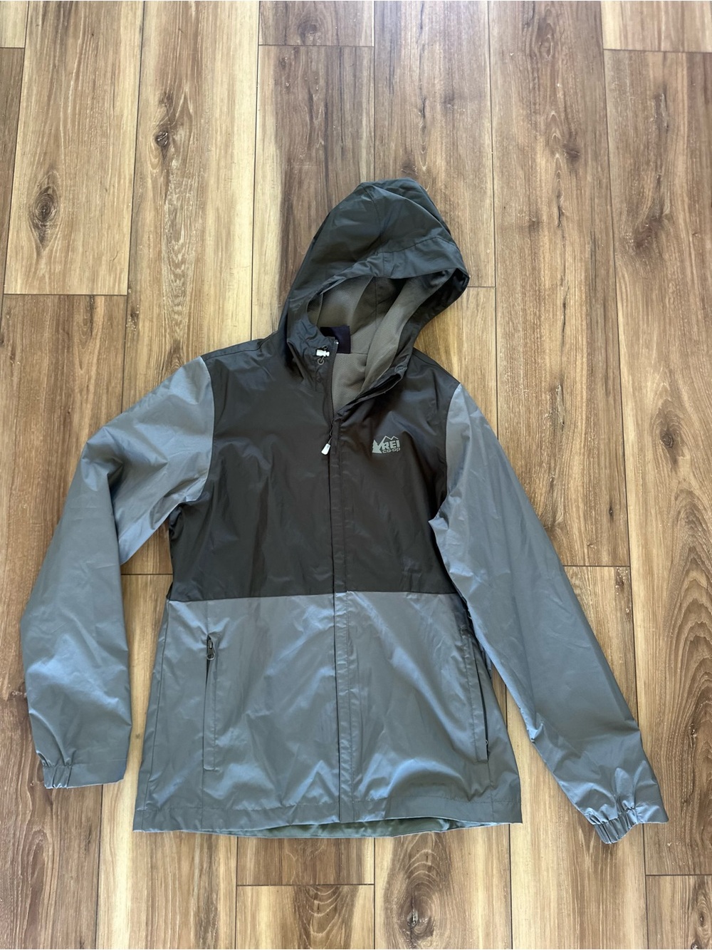 REI women’s groundbreaker Two-Tone Hooded rain Jacket size small - Picture 2 of 5